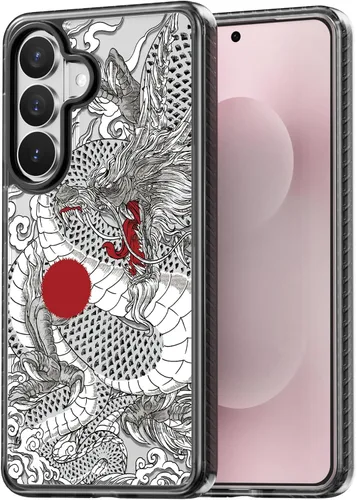 Miniatura 178 de Rosarnnah Funda compatible con Samsung Galaxy S24 Ultra, bonita estética, a la moda, divertida funda con estampado de gatito y gato, duradera a