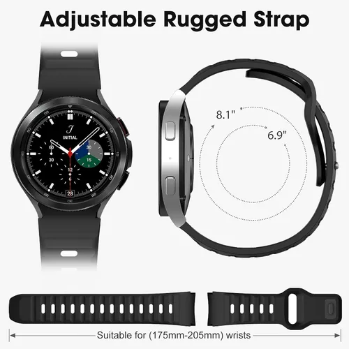 Miniatura 4 de Bandas sin huecos compatibles con Samsung Galaxy Watch 7 6 5 4 FE Band 40mm 44mm/Galaxy Watch 6 Classic 47mm 43mm/Watch 5 Pro 45mm/4 Classic 46mm