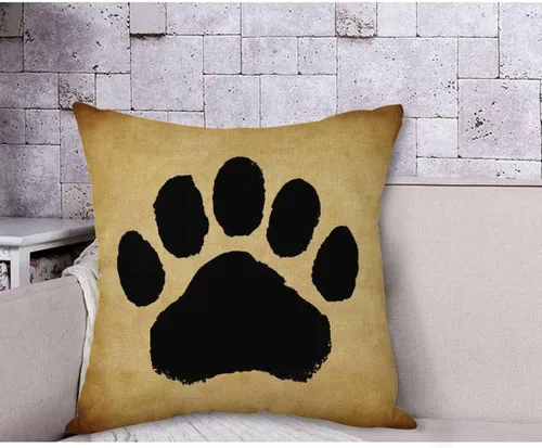Miniatura 4 de AOYEGO Funda de almohada con estampado de pata de oso, garras de huellas, evidencia de hallazgo de animales del bosque, funda de almohada grande