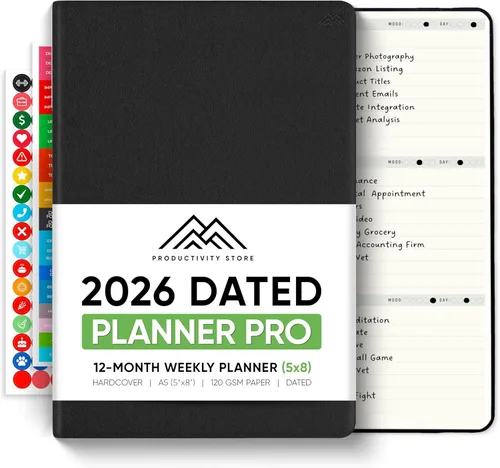 Miniatura 29 de Sin fecha, Agenda 2026, 8.5" x 11" - La Agenda de Productividad #1 para Lograr Tus Objetivos 2026 - Agenda 2026-2027 por PRODUCTIVITY STORE