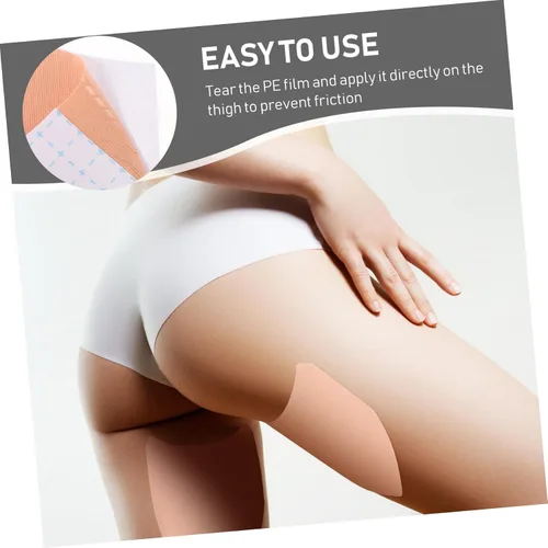 Miniatura 8 de 10 calcomanías elásticas para rozar los muslos, bandas transpirables para el muslo para prevención de frotamientos, reduce la fricción