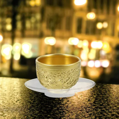 Miniatura 2 de jojofuny Platillos de vidrio de té, 2 unidades, platos de canapé de vidrio transparente, platillos redondos para servir galletas, aperitivos