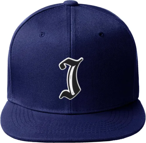 Miniatura 317 de Daxton Gorra clásica con visera de billete plano con letras del alfabeto inglés antiguo de la A a la Z