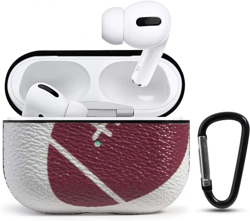 Funda para Airpods Pro, para Airpods Pro, accesorios de piel, patrón deportivo para Airpod Pro, funda de carga de cuero para AirPods Pro, fútbol