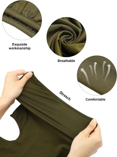 Miniatura 3 de SATINIOR Pasamontañas de 9 piezas, máscara de cara completa, protección solar UV, cubierta facial de verano, transpirable, resistente al viento