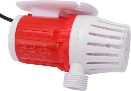 Miniatura 8 de Bomba de refuerzo sumergible de 12 V CC, 20 W, 1200 L/H, ultra silenciosa circulación de grandes flujos para cabezales de ducha de acuarios de peces