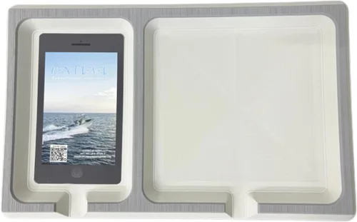 Miniatura 8 de SeaDek Tablero doble de 0.787 in para barco Teléfono celular de espuma y accesorios Dash de barco Parte trasera adhesiva Compartimentos