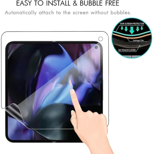 Miniatura 6 de Paquete de 2 protectores de pantalla para Google Pixel 10 Pro Fold, protector de pantalla de TPU flexible irrompible de alta sensibilidad