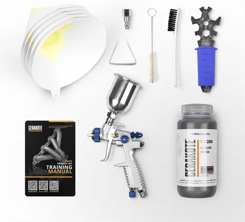 Miniatura 7 de CERAKOTE® Kit de revestimiento negro Glacier (C-7600 16 oz.) - Todo lo necesario para rociar Cerakote - Curado al aire - Revestimiento de cerámica