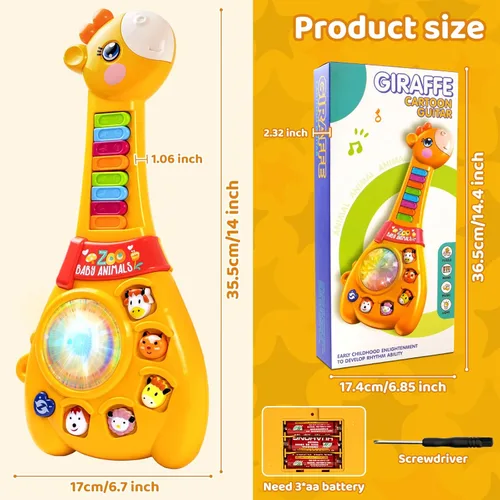 Miniatura 6 de Marstone Juguetes para niños de 1 y 2 años, niño y niña, regalo de cumpleaños: juguetes musicales de guitarra y piano para bebés de 12 a 18 meses