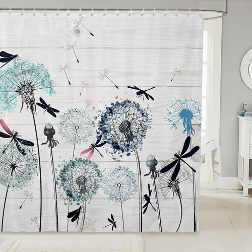 Miniatura 40 de Manfei Cortina de Ducha de Aguacate Lindo Estampado de Aguacate de Dibujos Animados Cortina de Baño para Niños y Niñas Tema de Frutas Cortina