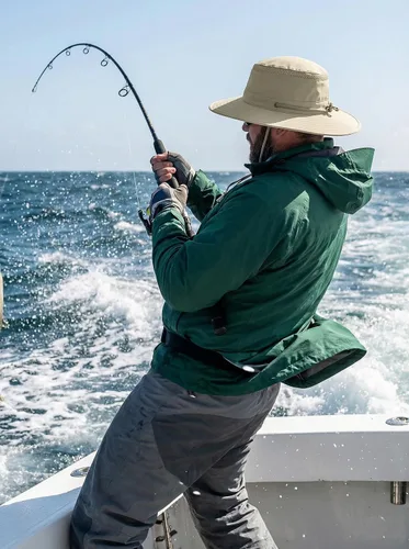 Miniatura 4 de Sombrero de ala ancha Cimarron Safari para mujeres y hombres – UPF 50+ sombrero de pesca al aire libre sombrero de protección solar para Masilla
