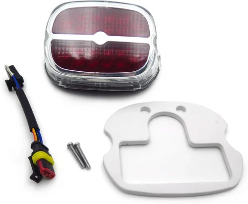 Miniatura 5 de Luces de freno traseras SMT-RED compatibles con lente transparente XL Harley Dyna Sportster 1999 y posteriores [B075VLXQ7V]