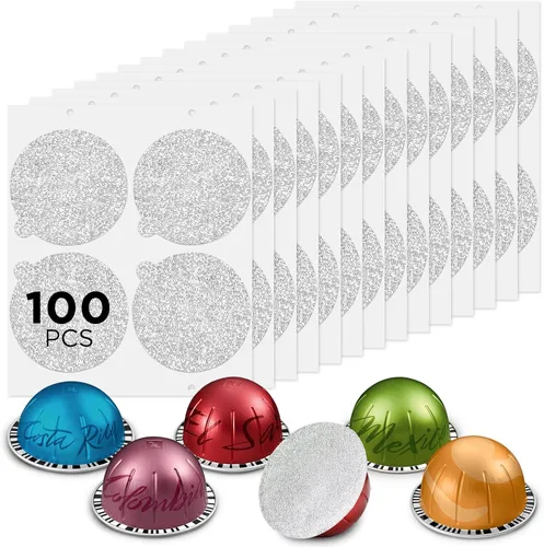 Miniatura 8 de CAPMESSO Kit de recarga de cápsulas Vertuo reutilizables, sellado más rápido, cápsulas Nespresso Vertuo reutilizables con cepillo de llenado