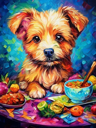 Zariocy Kits de arte de diamantes 5D para adultos, cachorros, pintura de diamantes de bricolaje, arte redondo de perforación completa, pinturas de