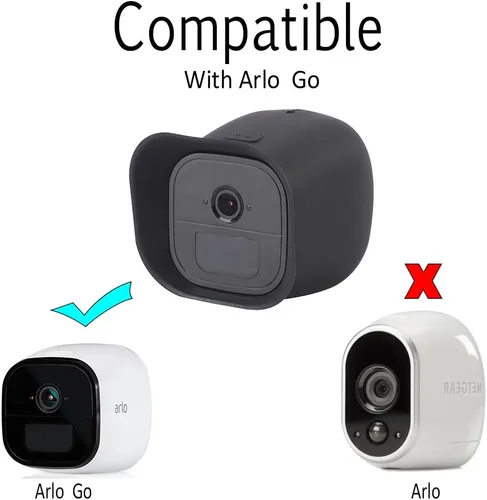Miniatura 2 de Fundas protectoras para Arlo Go by HOLACA - Juego de 2 fundas de silicona para Arlo Go Mobile HD Wireless Free Camera Arlo Go Smart Security