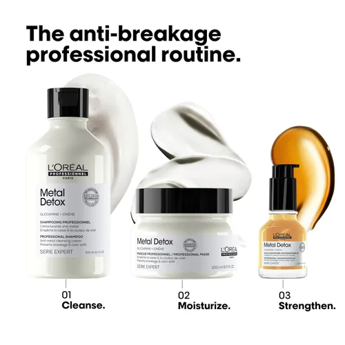 Miniatura 5 de L'Oreal Professionnel Metal Detox Leave-In Oil - Detoxifies, Prevents Damage and Prolongs Hair Color With Shine