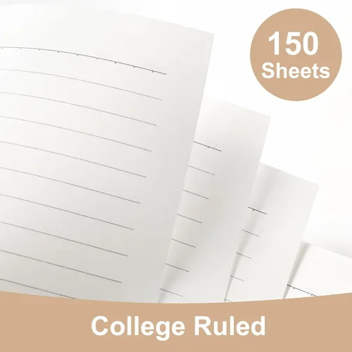 Miniatura 5 de Yoment Cuaderno pequeño en espiral, 300 páginas, cuadernos en espiral de tapa dura, cuaderno de 5.5 x 7.5 pulgadas, cuaderno de rayas