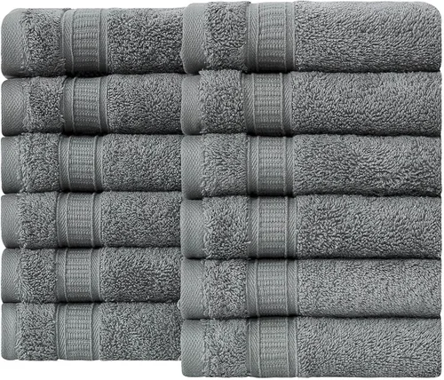 Miniatura 84 de LA HAMMAM - Paquete de 6 toallas de mano de 16 x 28 pulgadas de algodón turco para baño, cara, hotel, gimnasio y spa Extra suave al tacto, secado