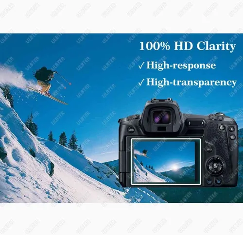 Miniatura 6 de ULBTER Parte superior + protector de pantalla para cámara Canon EOS R[No para EOS R5] [Paquete de 2+2] 0.012 in de alta definición 9H Dureza