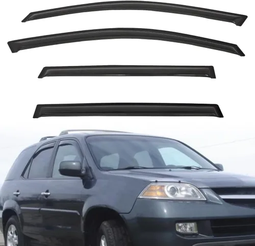 Miniatura 78 de Protectores de lluvia compatibles con modelos Trailblazer/GMC Envoy 2002-2009 para 5 pasajeros, visera de ventana lateral, deflector de viento