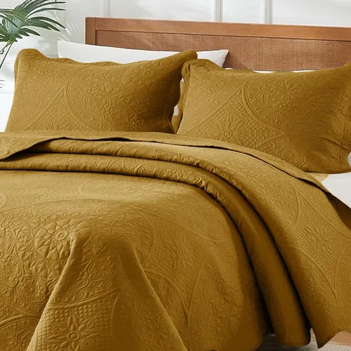 Miniatura 440 de MOONLIGHT20015 Edredón tamaño King (106 x 96 pulgadas) con 2 fundas de almohada (20 x 36 + 2 pulgadas) para todas las estaciones, juego de cama Azul