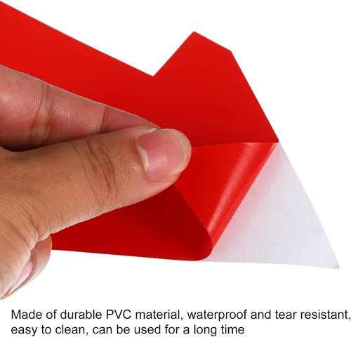 Miniatura 4 de PATIKIL Adhesivo de flecha de 12 x 6 pulgadas, 24 piezas de PVC removibles autoadhesivas impermeables para piso, letrero de flecha