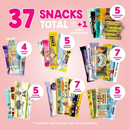 Miniatura 2 de Caja de aperitivos internacional, experiencia única con dulces exóticos universales y golosinas de todo el mundo, alimentos extranjeros listos
