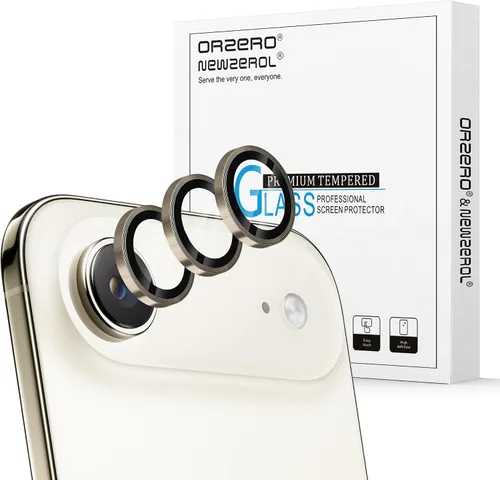 Miniatura 25 de Orzero Protector de lente de cámara compatible con Samsung Galaxy S25, bandeja de instalación de un solo paso, cubierta de vidrio con anillo