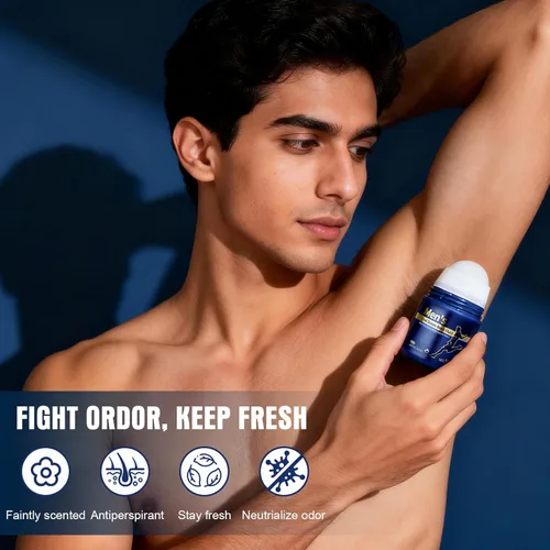 Miniatura 3 de Desodorante enrollable para hombre, antitranspirante 48H, protección duradera contra el sudor y el olor, 4 x 1.7 fl oz antitranspirante, ligeramente