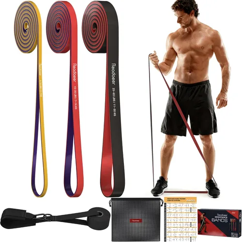 Pull Up Assitance Bands, 5-Level Resistance Bands for Working Out, Pull Up Bands Set for Men & Women, Exercise Bands for Full-Body Training(5-125LBS)