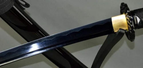 Miniatura 7 de Espada samurái Wakizashi hecha a mano, Katana de espiga completa, espada media, cuchillos japoneses hechos a mano listos para la batalla