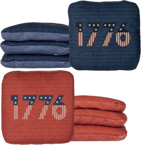 Miniatura 20 de Play Platoon Tournament Series Bolsas de Cornhole - Bolsas de Estilo Profesional de Doble Cara con Lado Resbaladizo y Pegajoso - Juego de 8