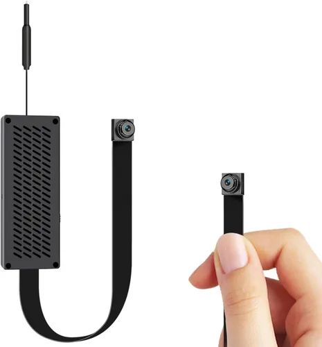 Mini cámara de niñera, mini cámara 4K Ultra HD con cámara WiFi inalámbrica, seguridad portátil para el hogar interior y exterior