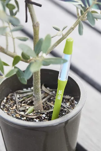 Miniatura 5 de Sustee Aquameter (2 verdes, medianos) - Medidor de humedad del suelo de plantas, monitor, sonda, indicador - Lo mejor para plantas en maceta
