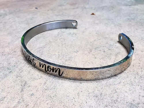 Miniatura 10 de Pulseras inspiradoras para abuela, mamá, hija, sobrina, tía, grabado, mensaje oculto, pulsera de acero inoxidable, corona de cumpleaños, joyería