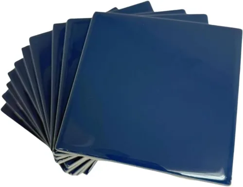 Miniatura 22 de Tenedos - Caja de 10 piezas para azulejos de cerámica brillantes de 4 1/4 pulgadas, para pared de baño y cocina, acabado brillante, aspecto clásico