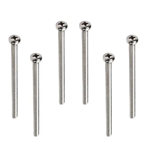 Miniatura 66 de Tornillos de máquina de jalar de perilla M4-0.028x0.197 in M4-0.028x0.197 in Tornillos de cabeza plana métrica Phillips Drive Tornillo de cabeza