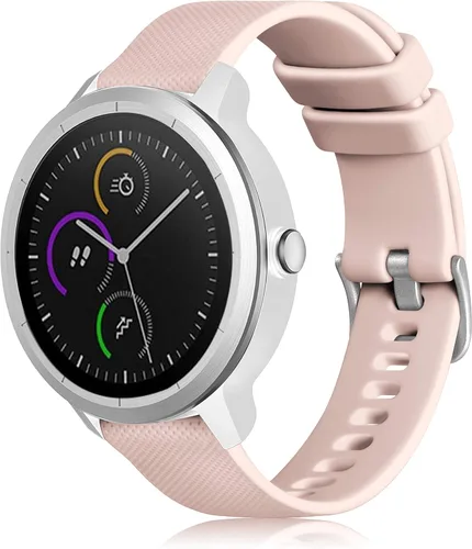 Miniatura 12 de GEAK Compatible con correas de reloj Garmin Vivoactive 5/Garmin Vivoactive 3, banda de silicona de 20 mm para Vivoactive 3 Music/Vivomove
