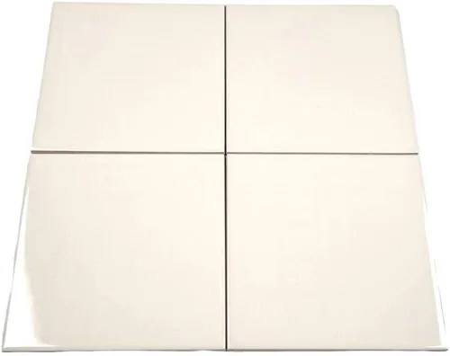 Miniatura 5 de Tenedos Azulejo de pared de cerámica brillante de 6 x 6 para baño y cocina, fácil de limpiar, duradero, diseño cuadrado clásico, caja de 8 piezas