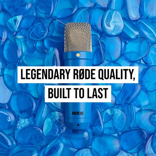 Miniatura 6 de RØDE NT1 Signature Series Micrófono condensador de gran diafragma con soporte de choque, filtro pop y cable XLR para producción de música, grabación