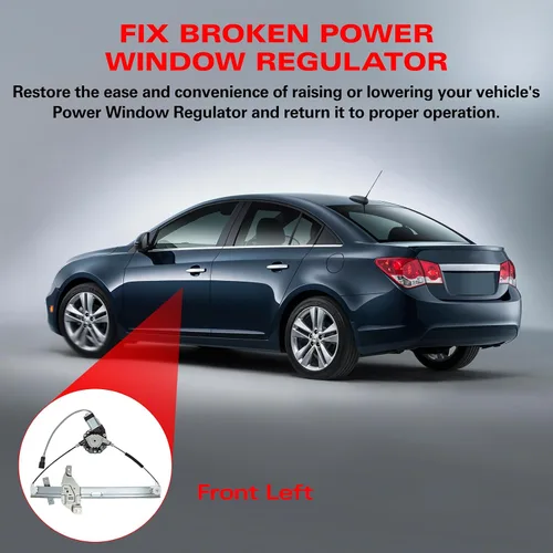 Miniatura 5 de BDFHYK 748-172 Regulador de ventanilla eléctrica con motor delantero izquierdo lado del conductor para Chevy Impala 2006-2013, Impala Limited