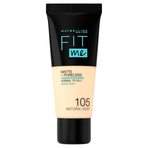 Miniatura 66 de Maybelline New York Fit Me Matte + Poreless Base Líquida, Formato de Bolsa, 220 Natural Beige, 1.3 onzas 220 Beige natural