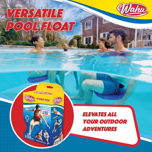 Miniatura 4 de Wahu Hydro Pod - Flotador versátil de piscina con bolsa de transporte, flotador de piscina portátil redondo de 21 pulgadas para adultos y niños a