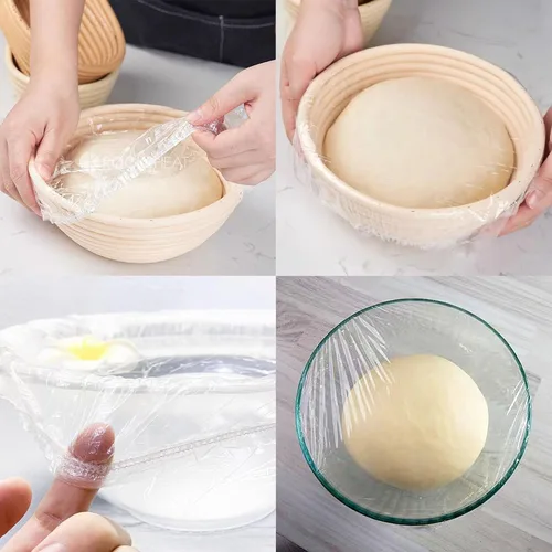 Miniatura 2 de 300 fundas elásticas reutilizables para alimentos, cubiertas elásticas para cuencos y platos para almacenamiento de alimentos a prueba de pan