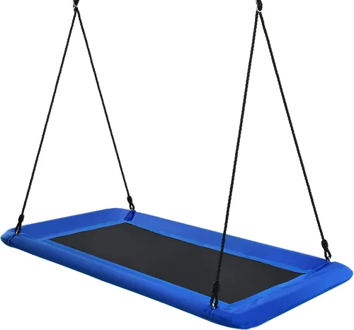 Miniatura 9 de Costzon Columpio rectangular gigante de 60 pulgadas para niños y adultos, resistente al desgaste para interiores y exteriores, con marco de acero