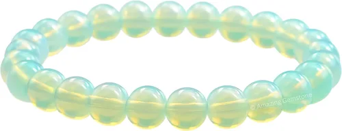 Miniatura 579 de Amazing Gemstone Pulsera de cristal para mujeres y hombres, pulsera de cristal curativo de protección, pulsera elástica con cuentas de piedras