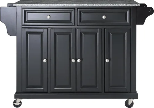 Miniatura 25 de Crosley Furniture isla de cocina con ruedas, Madera, Negro