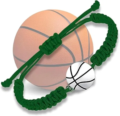 Miniatura 18 de Sportybella Pulsera unisex con dije de baloncesto – Pulsera de amistad ajustable con dije de baloncesto