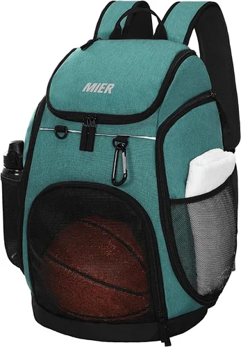 Miniatura 10 de MIER Gym Backpack 40L Basketball Backpack with Ball Compartment & Shoes Storage Multi-Functional Sports Soccer Bag Large Equipment Back Pack